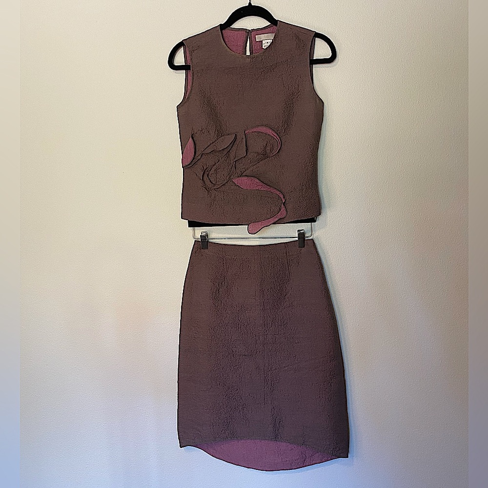 TSE New York 2 Piece Silk Purple Sleeveless Dress Size 4/6